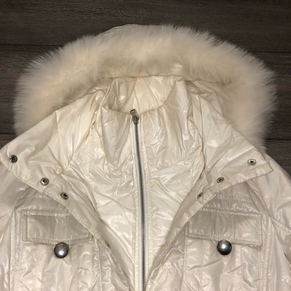 White winter jacket - mid length - Picture 3 of 5